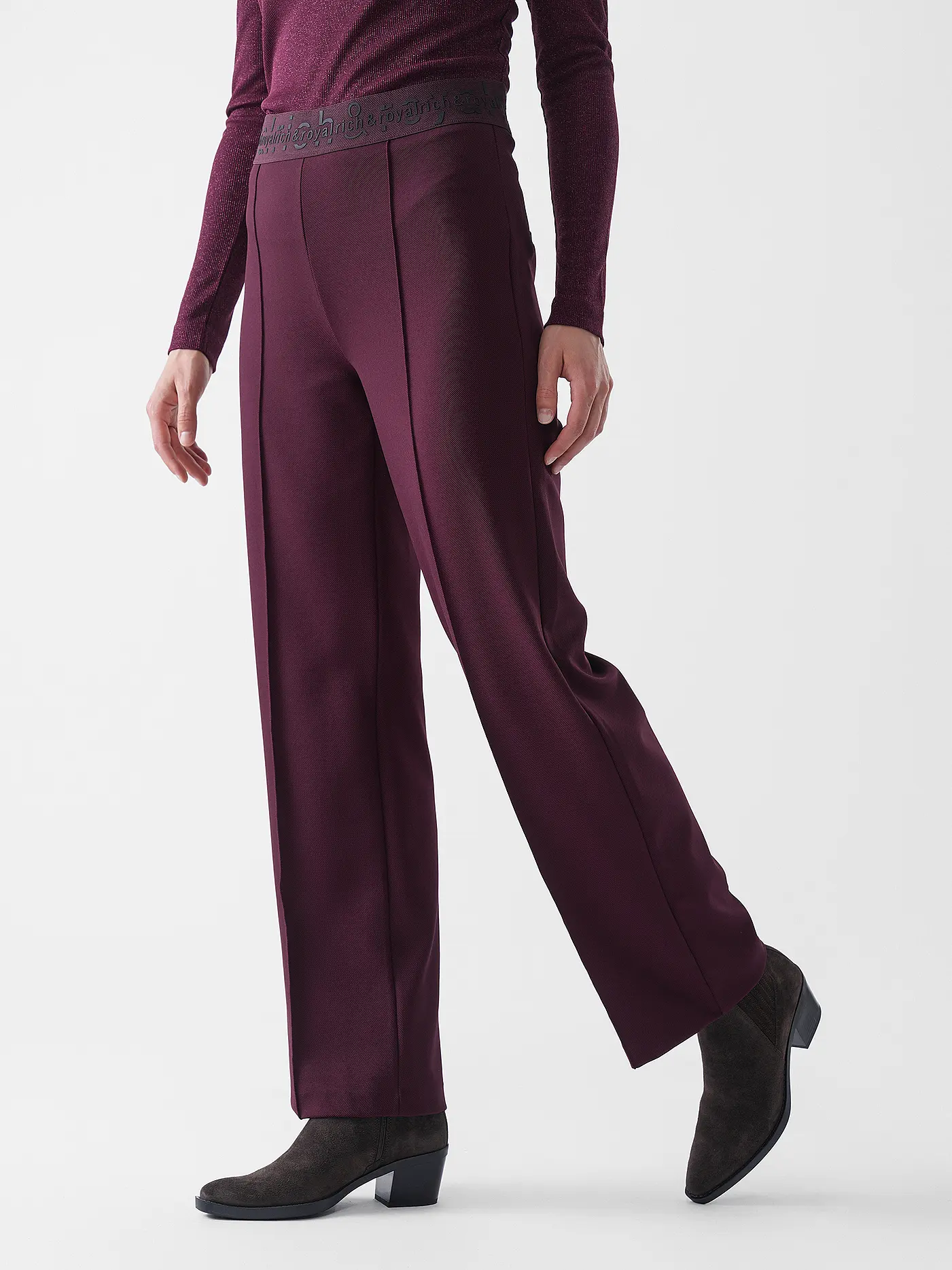 RICH & ROYAL | Marlenehose  | dunkelrot