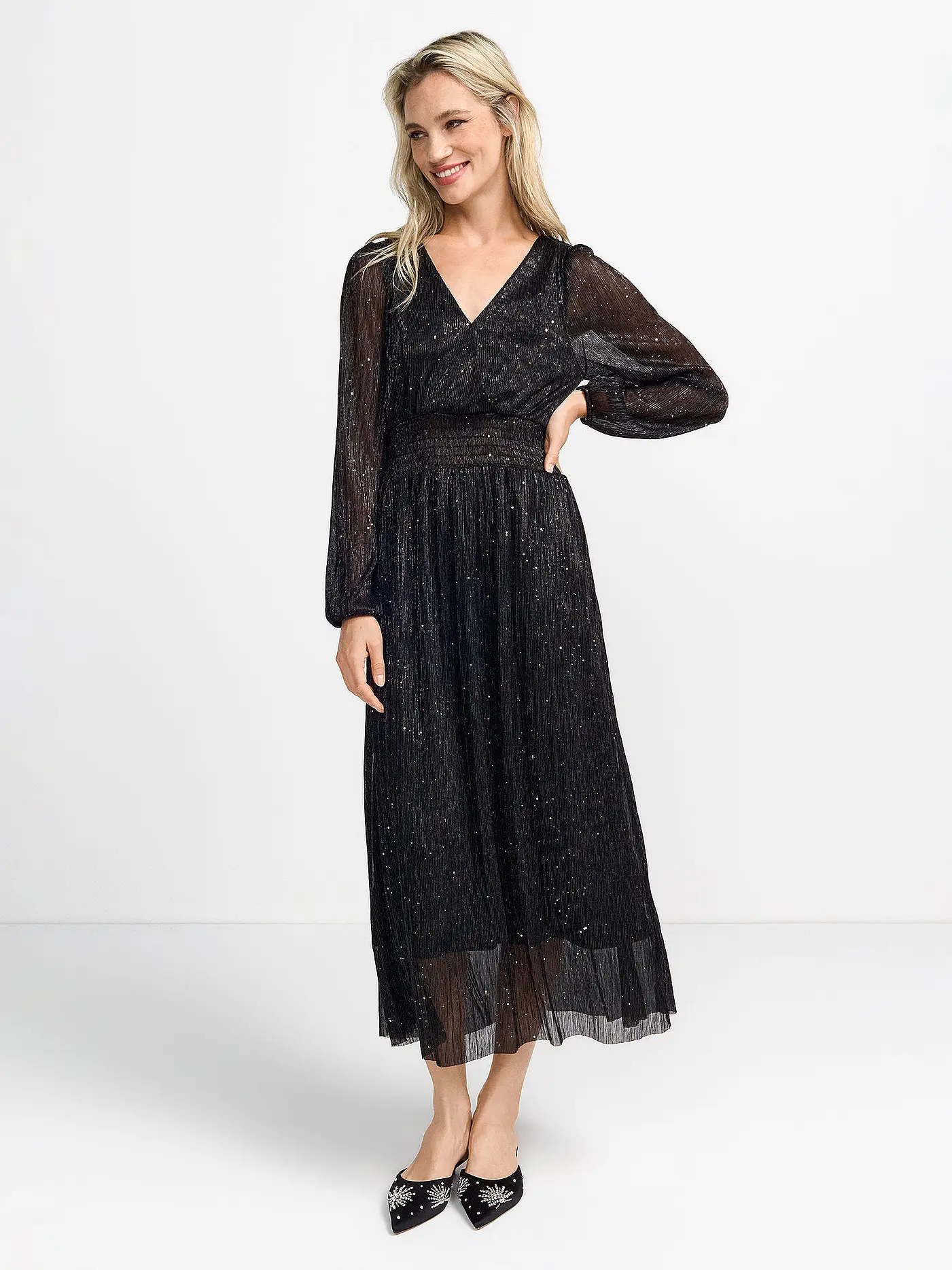 RICH & ROYAL | Maxikleid | schwarz