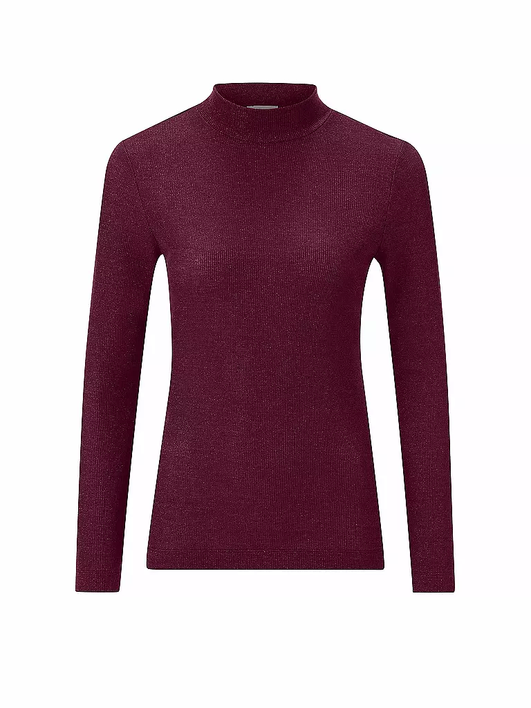 RICH & ROYAL | Rollkragenpullover  | dunkelrot