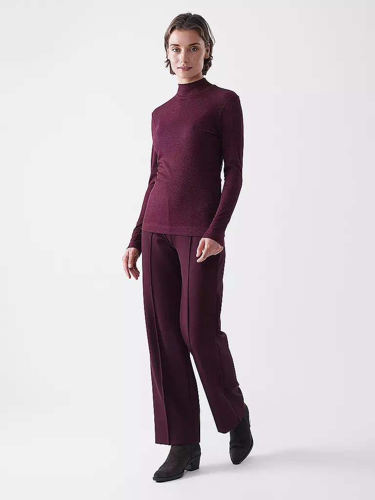 RICH & ROYAL | Rollkragenpullover  | dunkelrot
