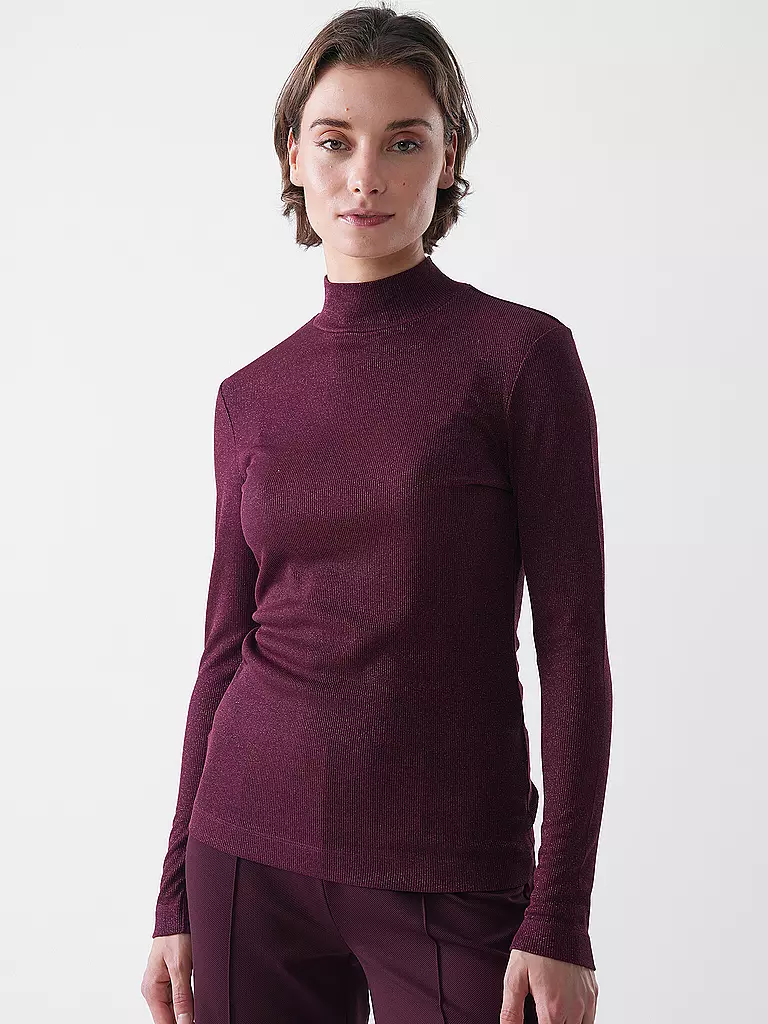 RICH & ROYAL | Rollkragenpullover  | dunkelrot