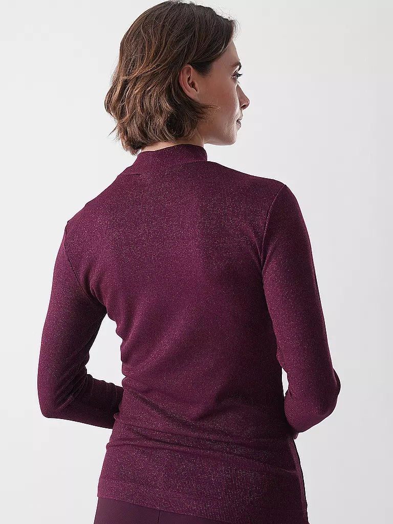 RICH & ROYAL | Rollkragenpullover  | dunkelrot