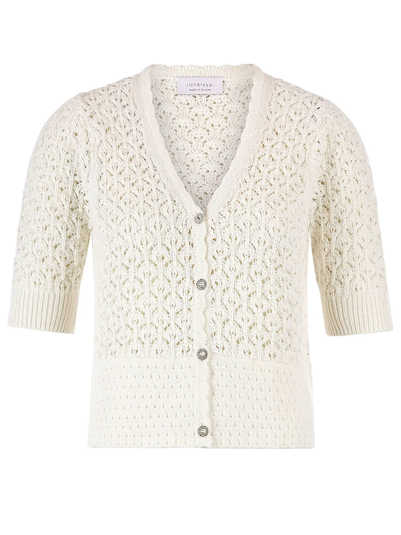 RICH & ROYAL | Strickjacke | creme