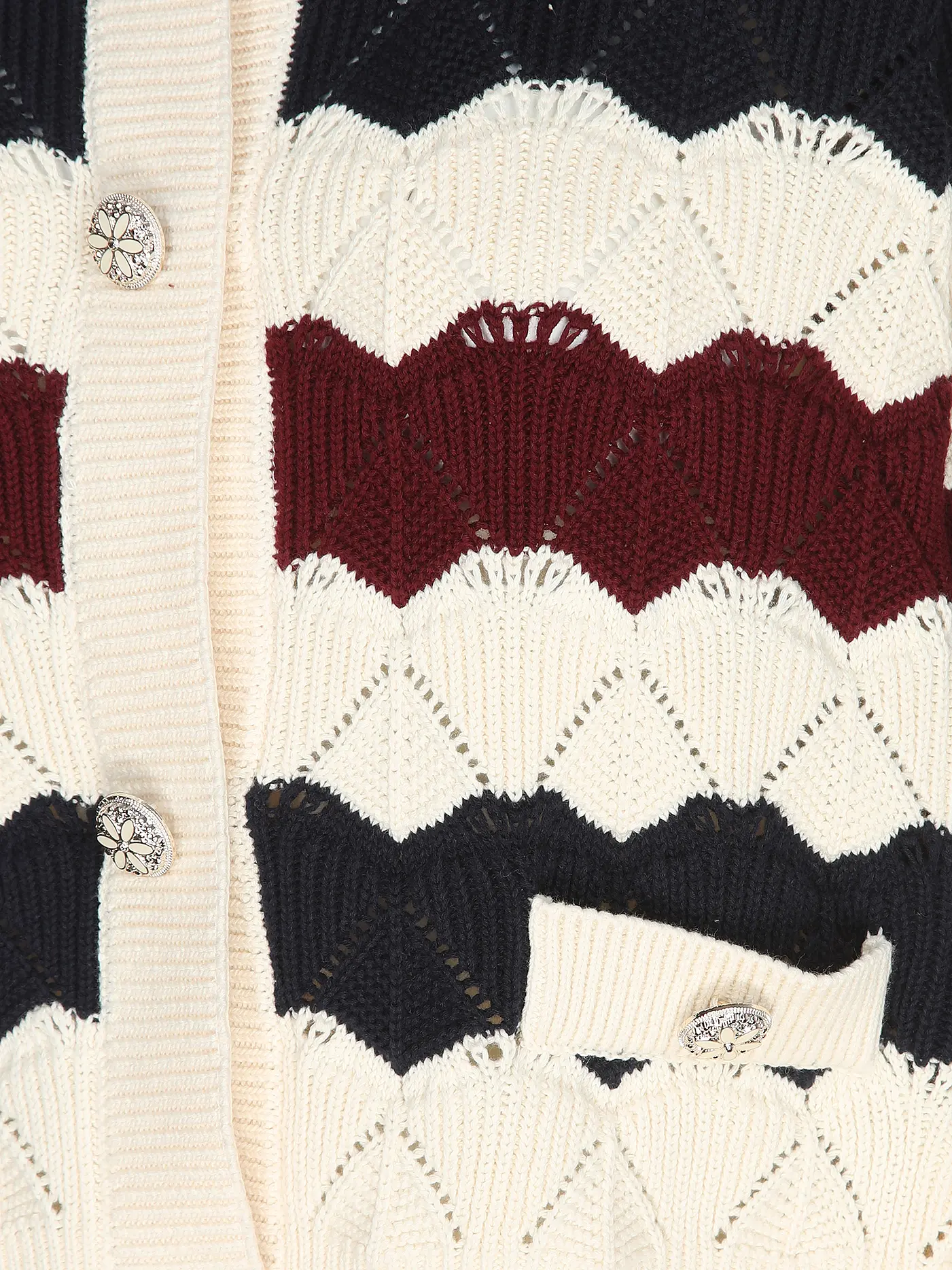 RICH & ROYAL | Strickjacke | dunkelrot