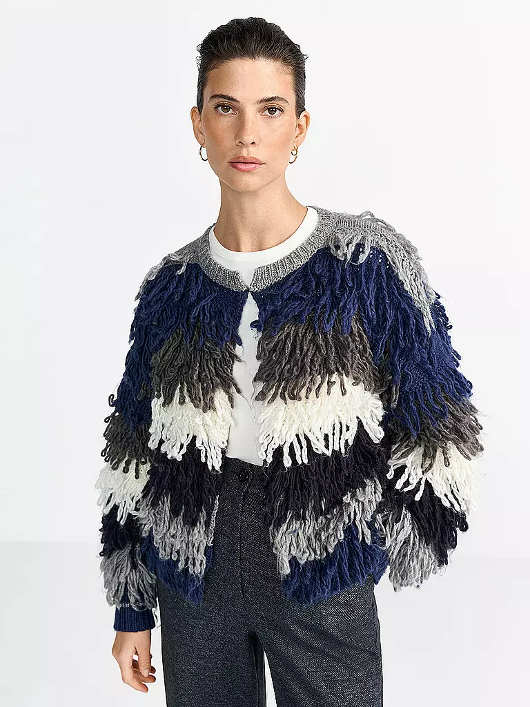 RICH & ROYAL | Strickjacke | grau