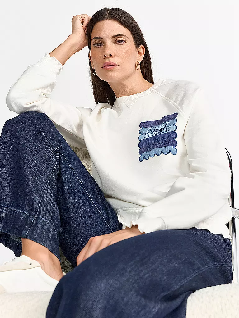 RICH & ROYAL | Sweater | creme