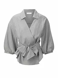 RICH & ROYAL | Wickelbluse  | grau