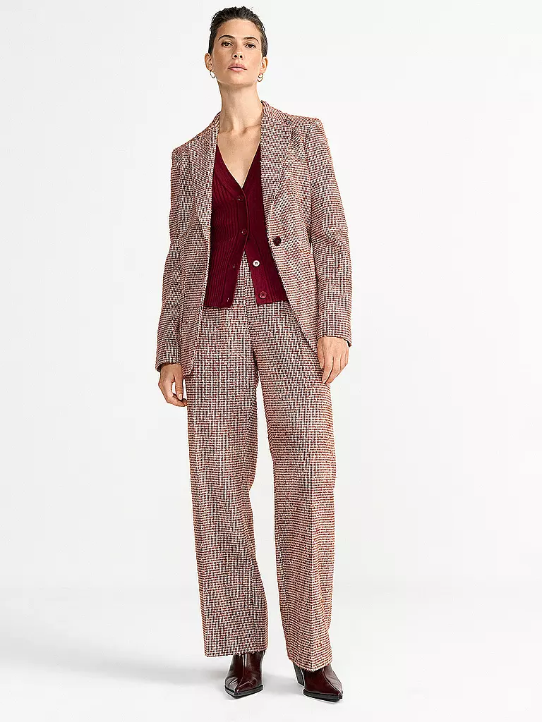 RICH & ROYAL | Businesshose  | dunkelrot