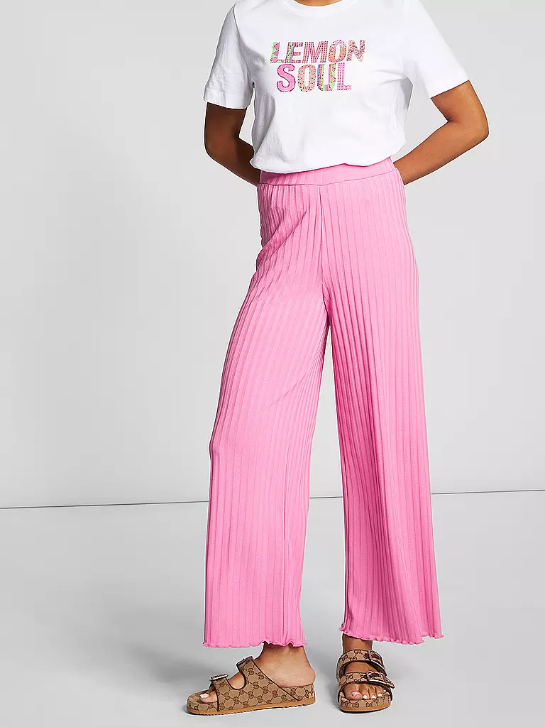 RICH & ROYAL | Hose Wide Leg  | pink