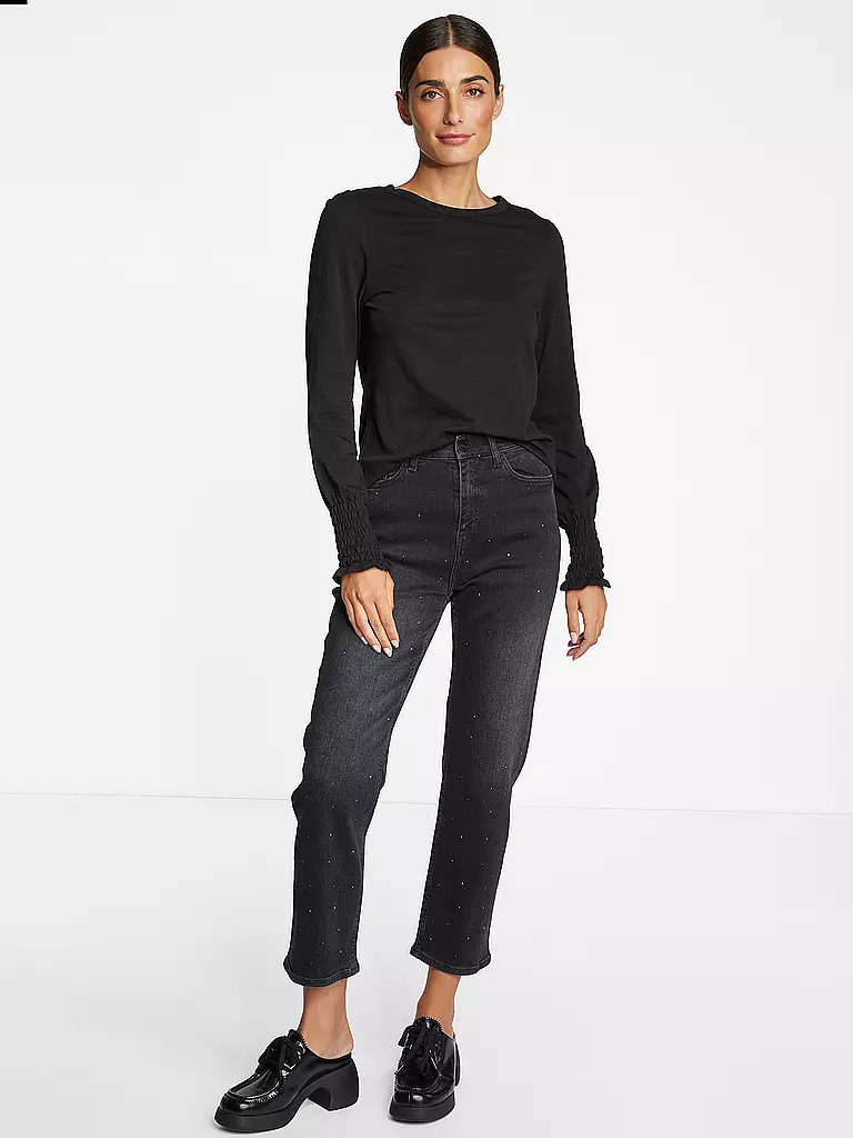 RICH & ROYAL | Langarmshirt | schwarz