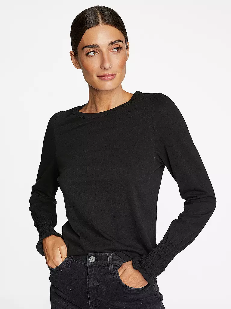 RICH & ROYAL | Langarmshirt | schwarz