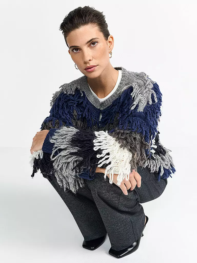 RICH & ROYAL | Strickjacke  | grau
