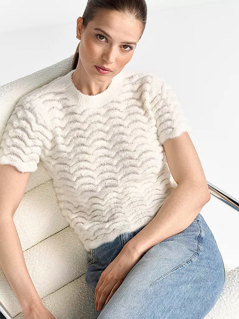 RICH & ROYAL | T-Shirt  | creme