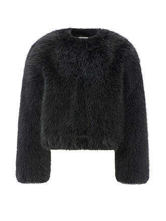 RICHROYAL | Jacke in Felloptik 