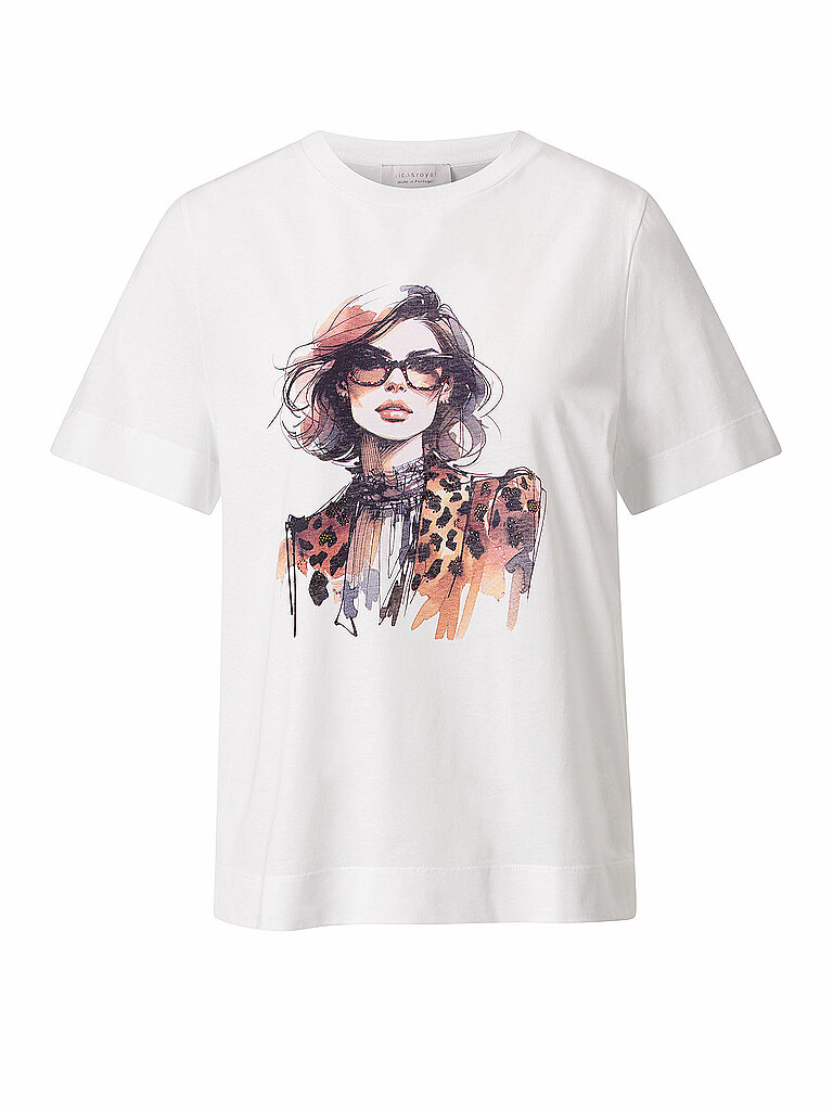 RICHROYAL Damen T-Shirt weiss L