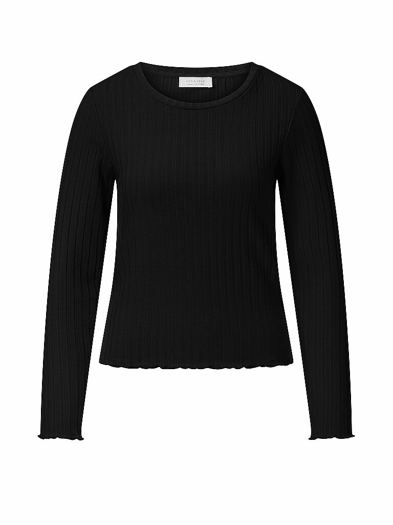 Langarmshirt schwarz XS damen