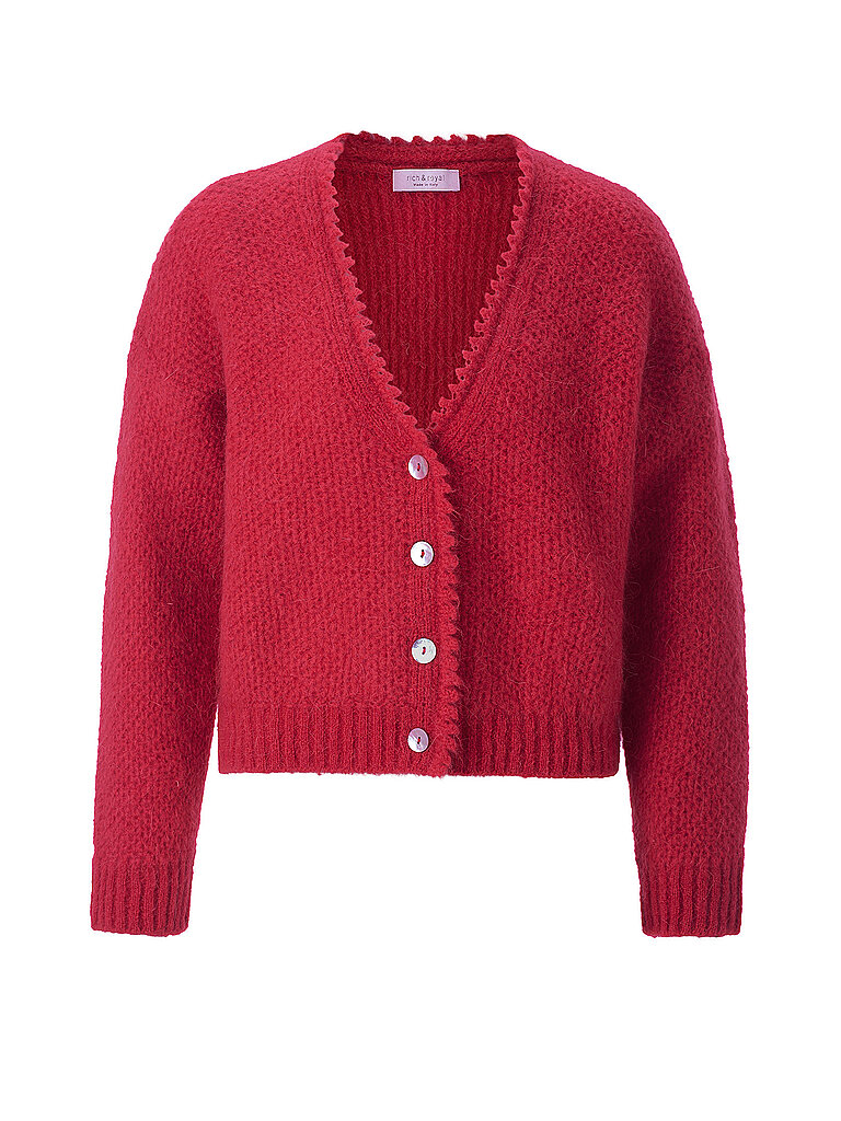 RICHROYAL Strickjacke rot L damen