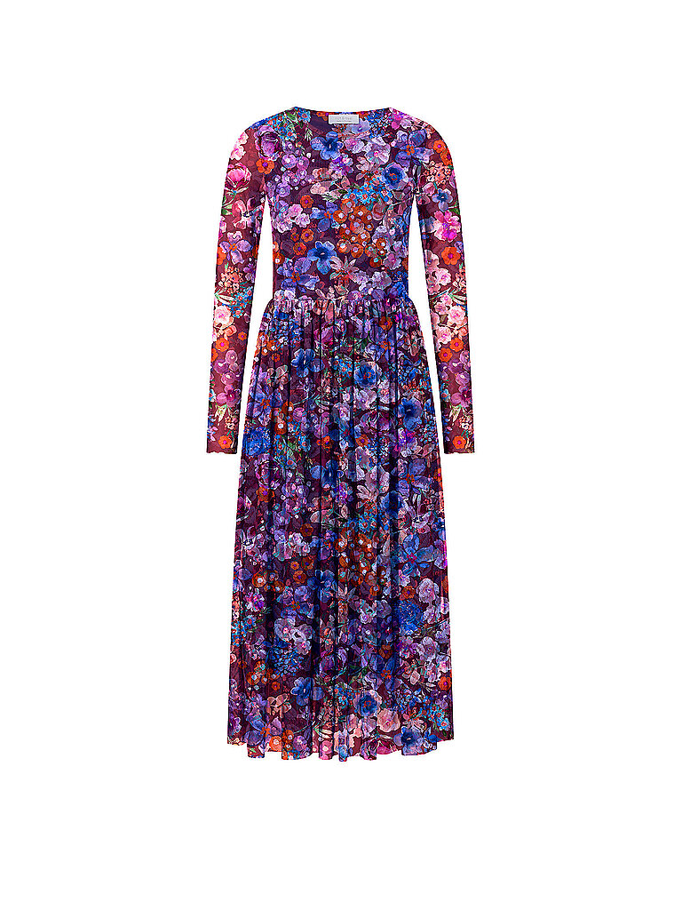 Midikleid dunkelrot M damen