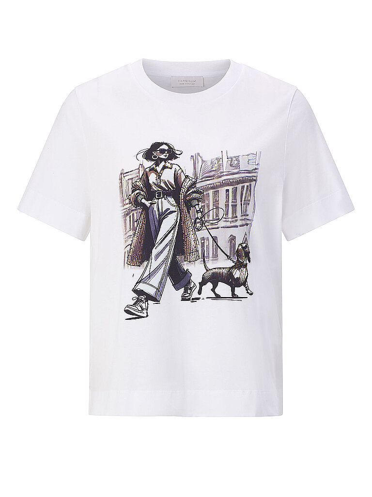 RICHROYAL T-Shirt  weiss   S damen