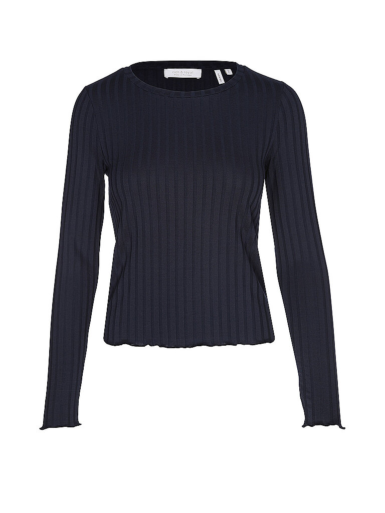 RICHROYAL Langarmshirt  dunkelblau | XL