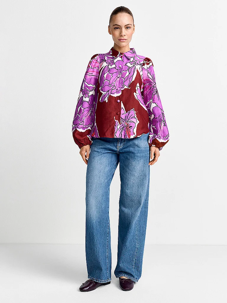 RICHROYAL Women's Long Sleeve Blouse Soft Orchid 36 2