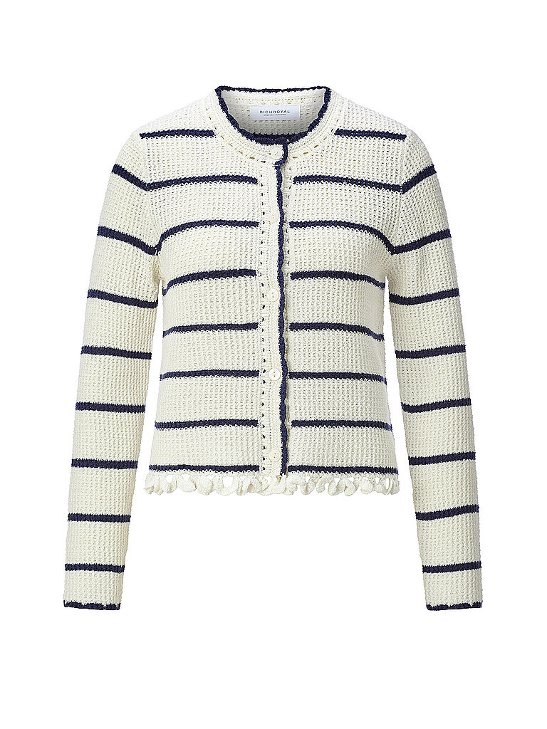 RICHROYAL Strickjacke  creme | XL