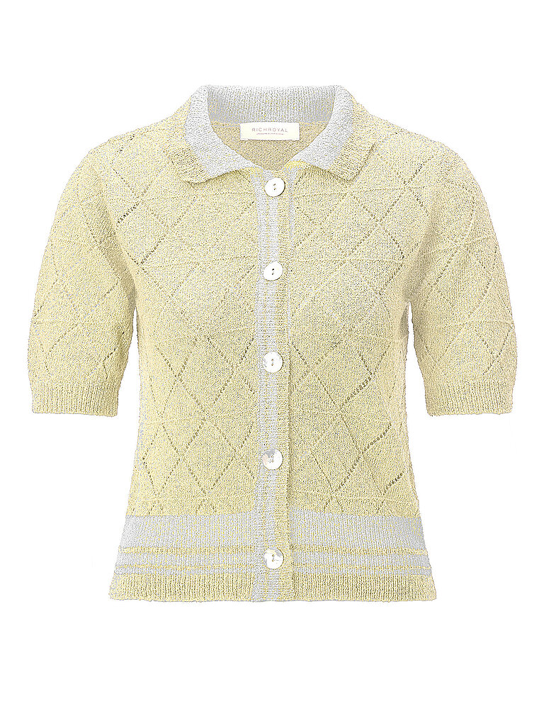 Strickjacke gelb L damen