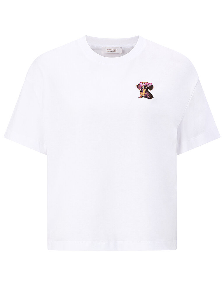 RICHROYAL T-Shirt weiss XS damen