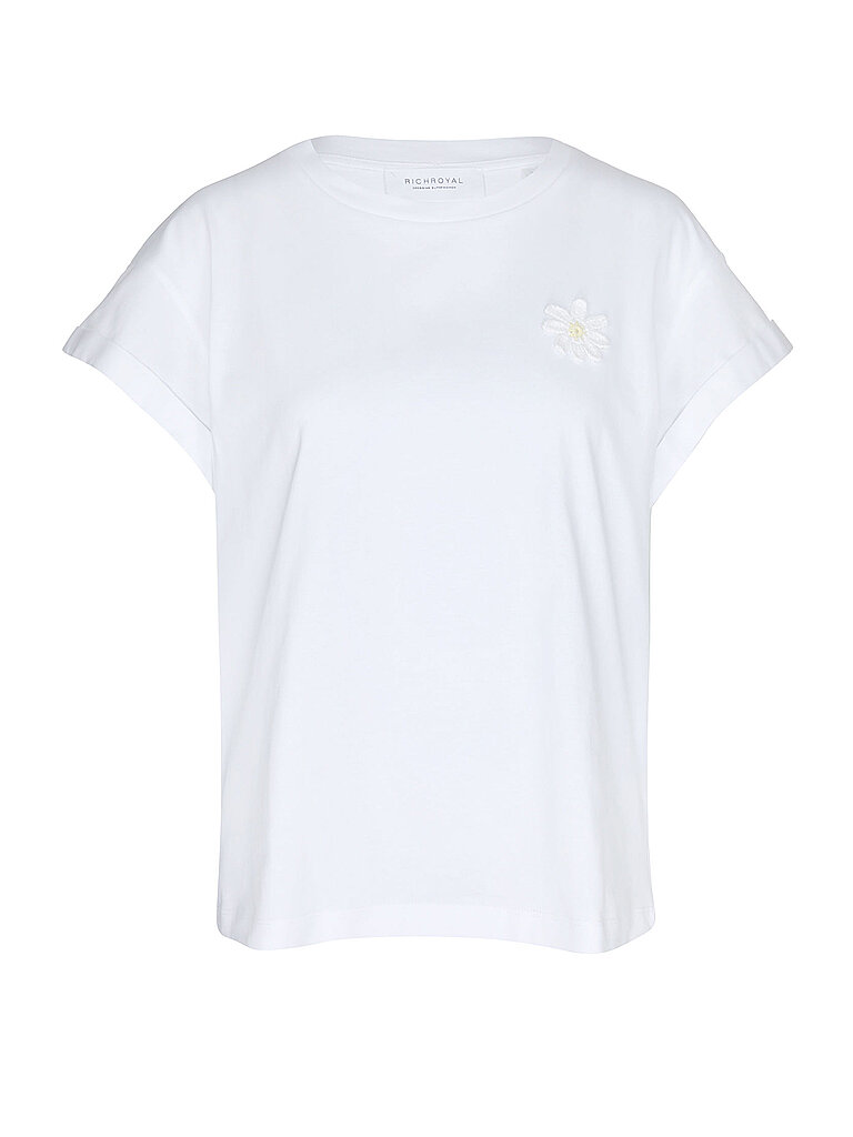 RICHROYAL T-Shirt weiss XL damen