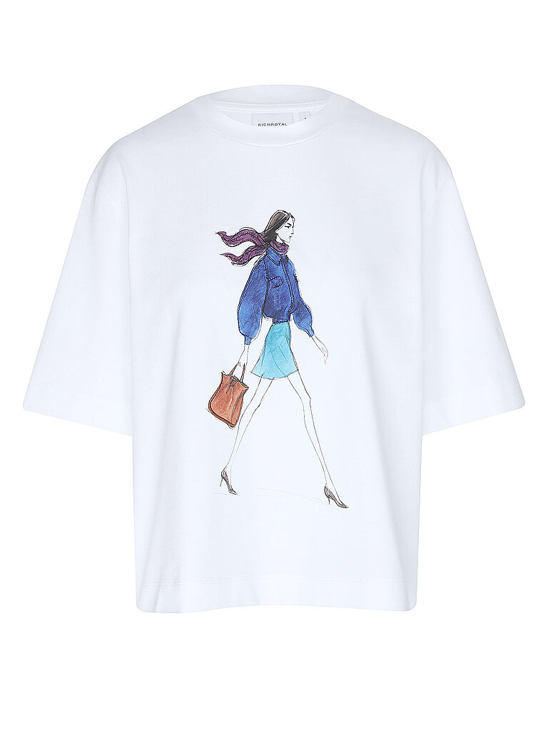 RICHROYAL T-Shirt  weiss | L