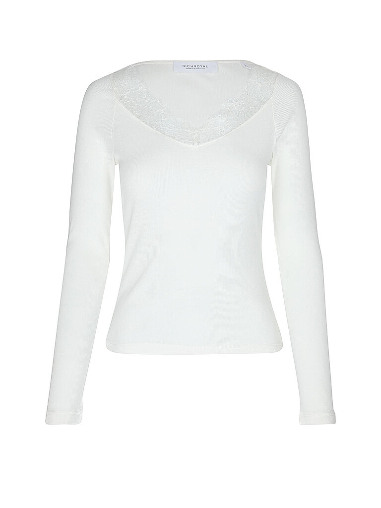 RICHROYAL Langarmshirt  creme | XS