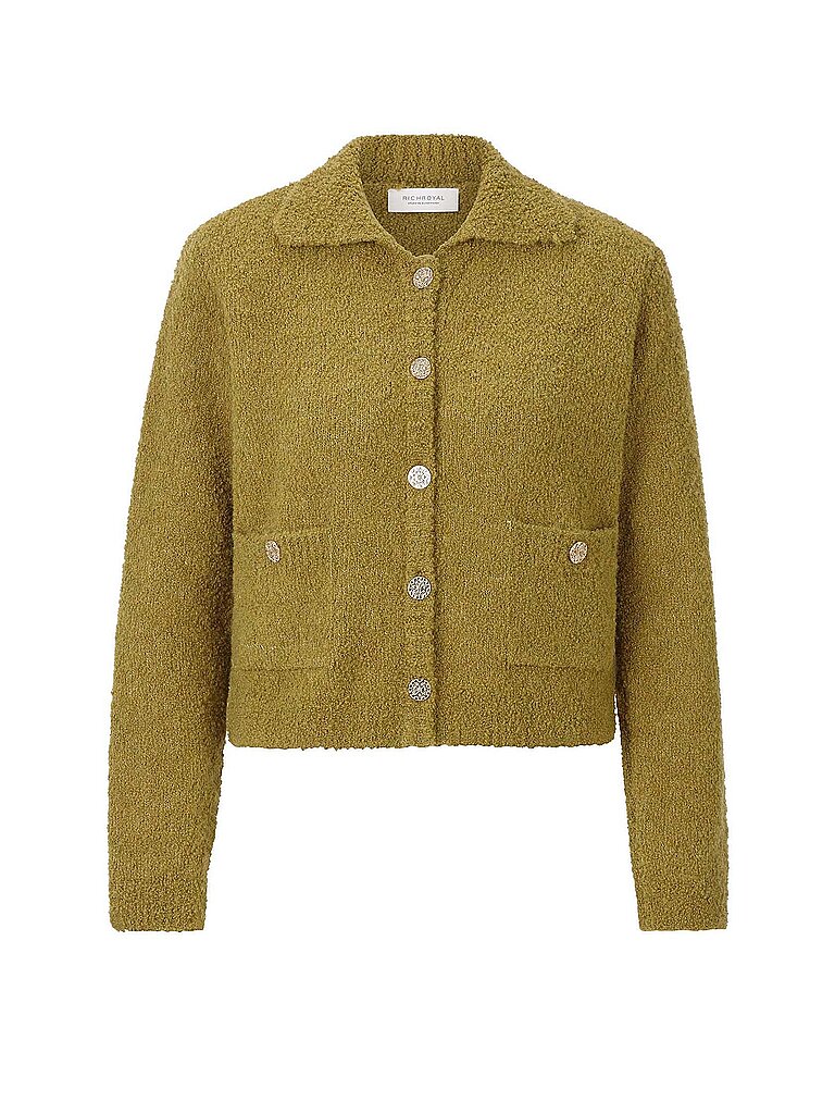 RICHROYAL Strickjacke  olive | XS