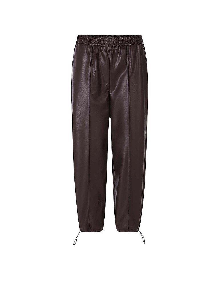 RICHROYAL Hose in Lederoptik  braun | 34