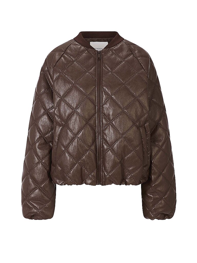 RICHROYAL Jacke in Lederoptik  braun | XS