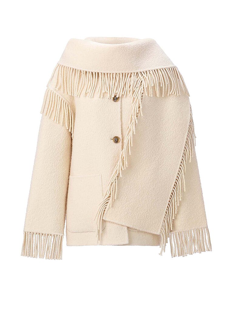 RICHROYAL Wolljacke  creme | 34