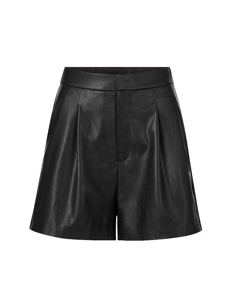 RICHROYAL Shorts in Lederoptik  schwarz | 34