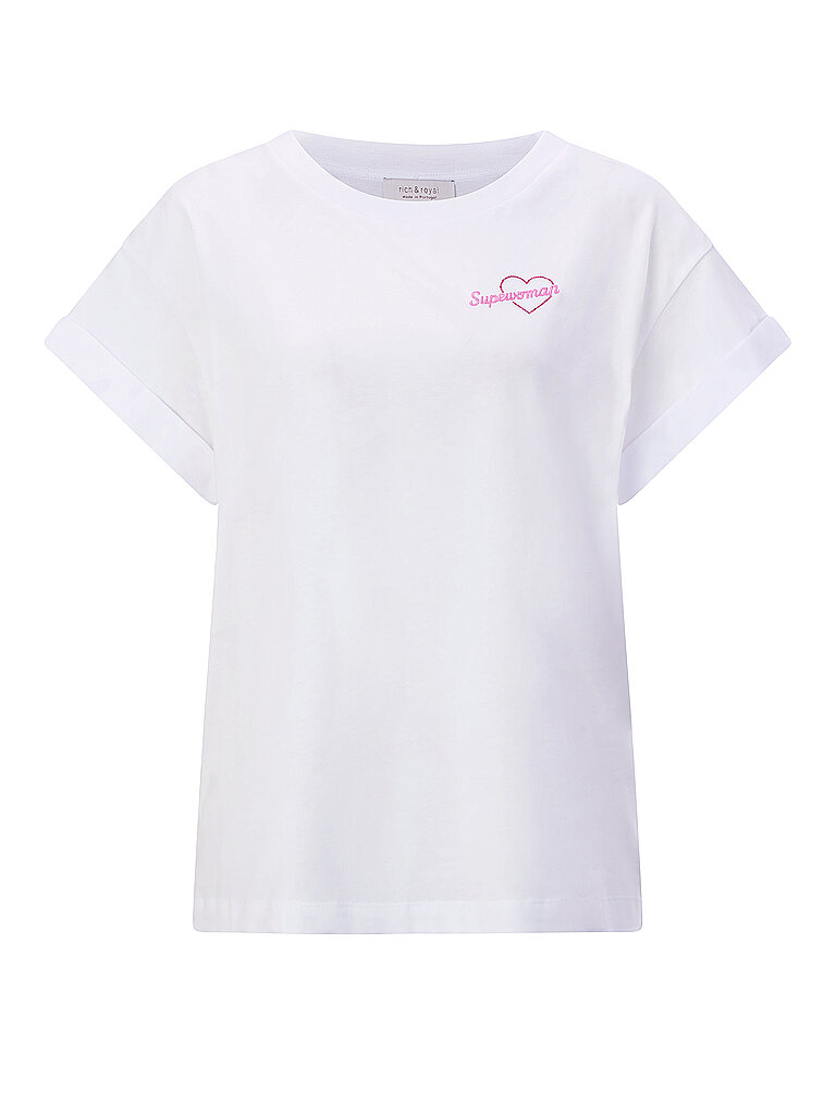 RICHROYAL T-Shirt weiss XS damen