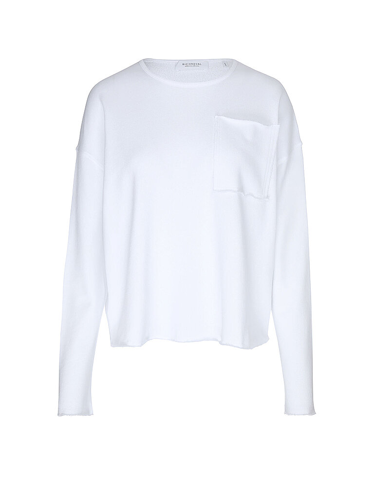 RICHROYAL Langarmshirt  weiss | XL