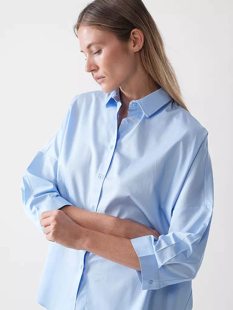 RICHROYAL | Bluse Oversized Fit | Hellblau