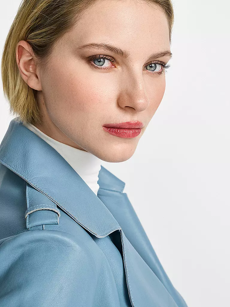 RICHROYAL | Lederjacke | Hellblau