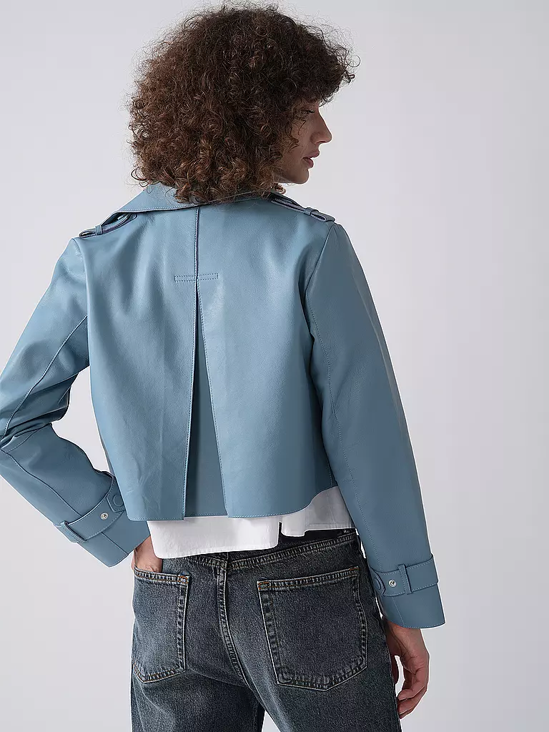 RICHROYAL | Lederjacke | Hellblau