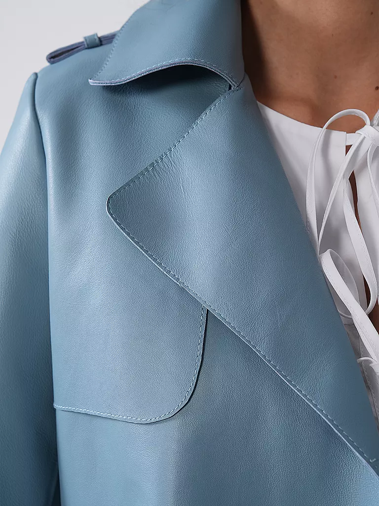 RICHROYAL | Lederjacke | Hellblau