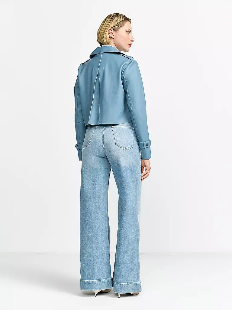 RICHROYAL | Lederjacke | Hellblau