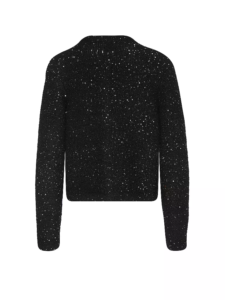 RICHROYAL | Strickjacke Boxy Fit | Schwarz