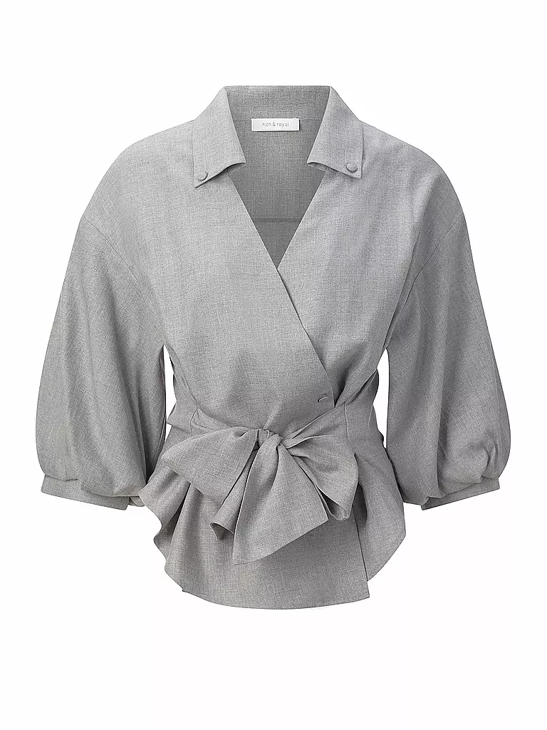 RICHROYAL | Wickelbluse  | Grau