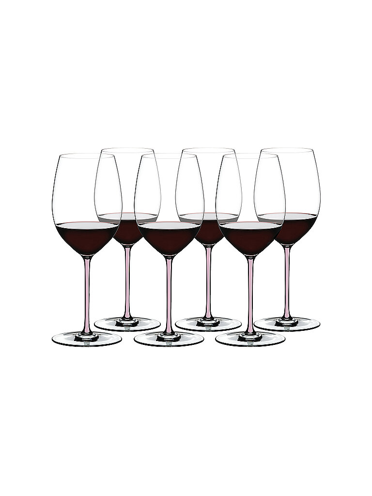 RIEDEL Rotweinglas 6er Set Cabernet/Merlot FATTO A MANO bunt