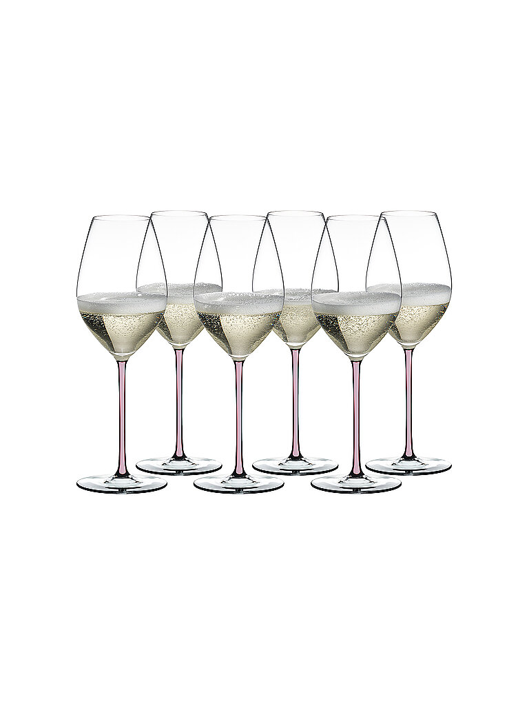 RIEDEL Champagner-Weinglas 6er Set FATTO A MANO bunt