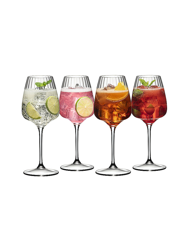 Riedel Transparent Aperitifglas 4-Tlg. Summer Drinks Cocktail Eg