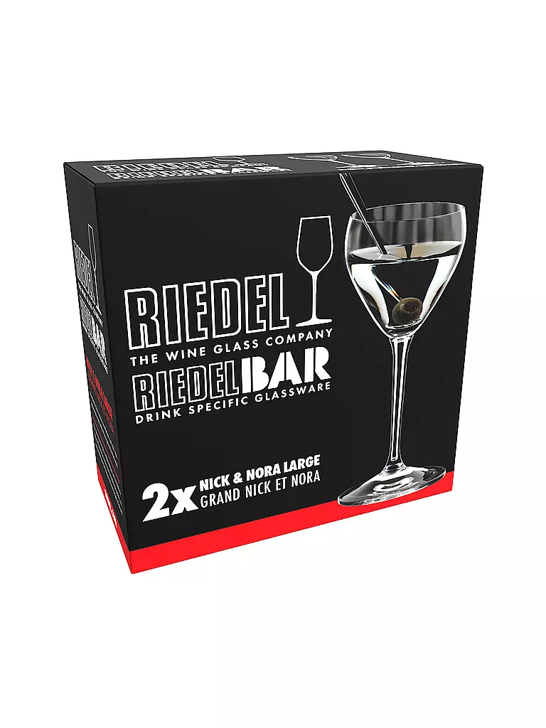 RIEDEL | Barglas 2-er Set Nick & Nora 198ml  Klar | transparent