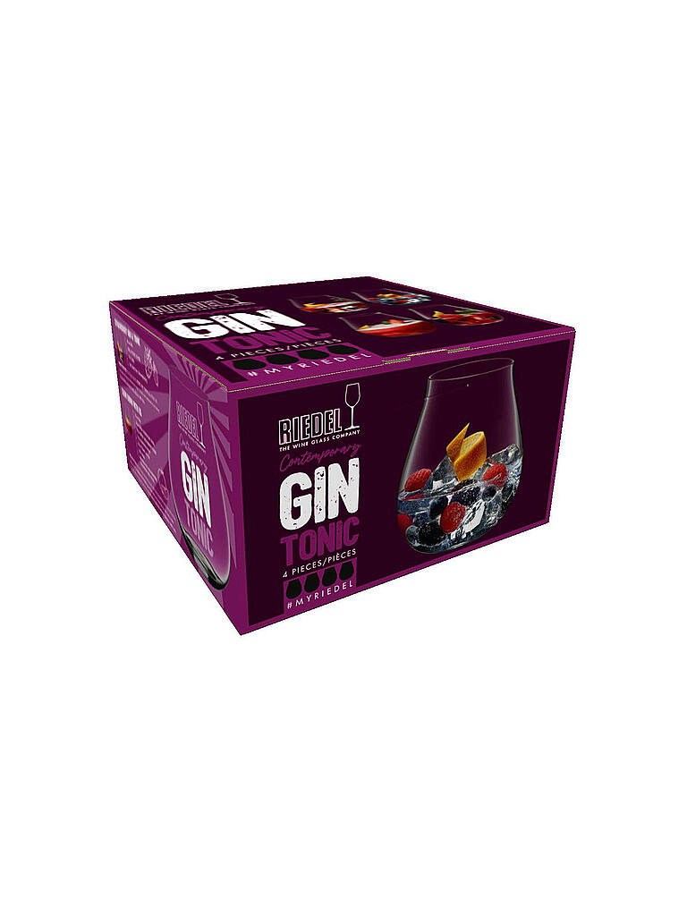 RIEDEL | Gin Tonic Glas 4er Set CONTEMPORARY  | transparent